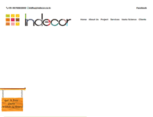 Tablet Screenshot of indecor.co.in